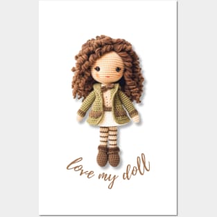 Handmade Wool Doll, Cozy and Cute - design 1 Posters and Art